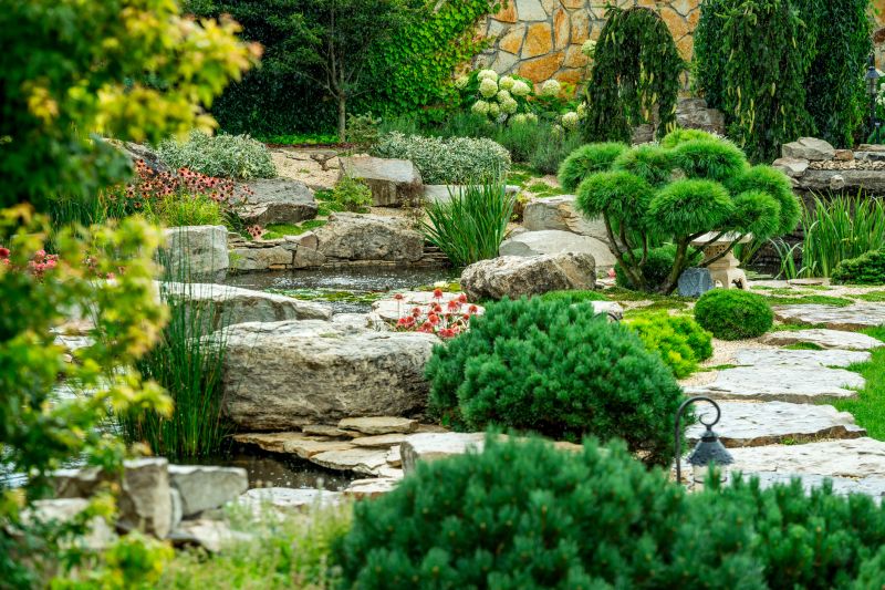 Sand Garden with Decorative Stones
